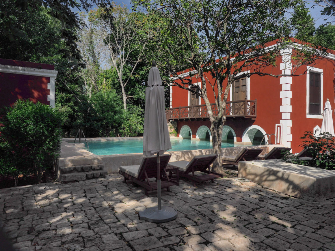 Private pool at Hacienda Santa Rosa